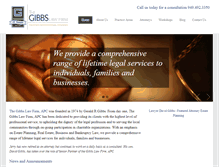 Tablet Screenshot of gibbslaw.com